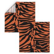 Tiger Orange and Black Animal Print