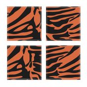 Tiger Orange and Black Animal Print