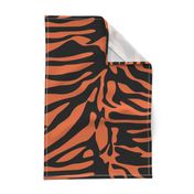 Tiger Orange and Black Animal Print