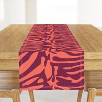 Tiger Orange and Maroon Animal Print