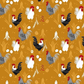 Roosters and Chickens