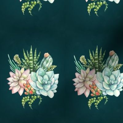 Succulent and Cactus Galore (Jewel Tone)