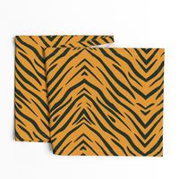 Tiger Stripes Black and Orange ,Gold Orange and Black Animal Print Champs