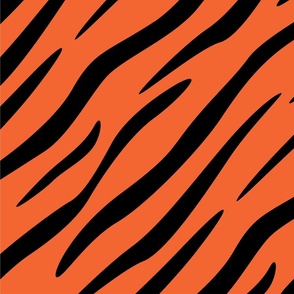 Tiger ★ Stripes Orange and Black 14 B-012