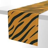 Tiger Stripes Black and Orange Animal Print Champs on Fading or Gradient Background