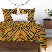 Tiger Stripes Black and Orange Animal Print Champs on Fading or Gradient Background