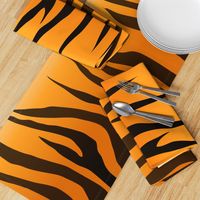 Tiger Stripes Black and Orange ,Gold Orange and Black Animal Print Champs on Fading or Gradient Background