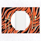 Tigers Sporty Orange and Black with White Highlights 