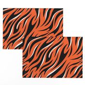 Tigers Sporty Orange and Black with White Highlights 