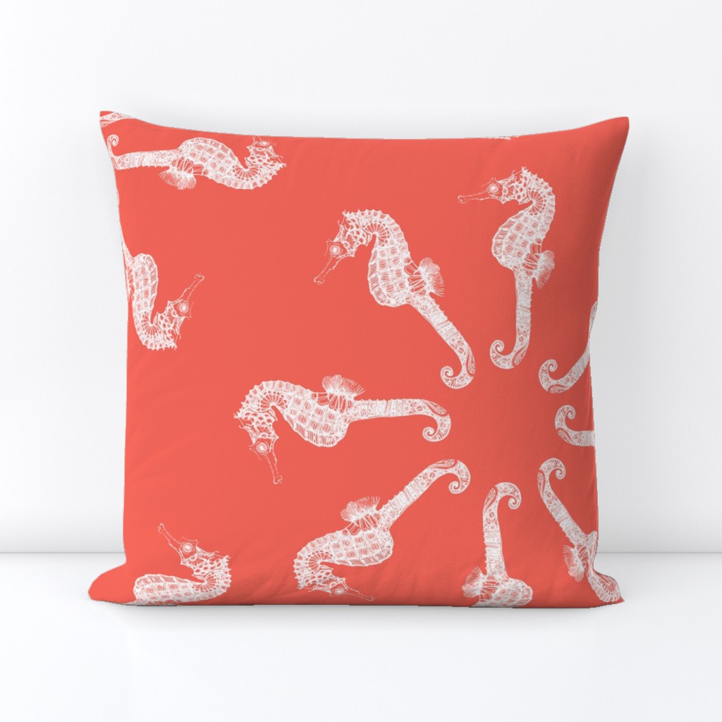 Coral Seahorse Merry Go Round 