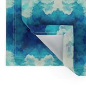 Watercolor Blue and White Clouds REDUCED v3