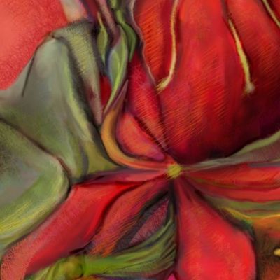 red poppy-batik-watercolor