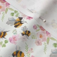 Small-scale bumblebees and florals