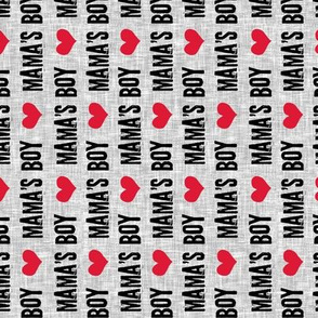 Mama's boy - valentines day fabric (90) C19BS