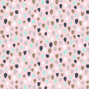 Abstract Spot Polkadot Pink