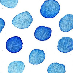 06 Watercolor large blue dots