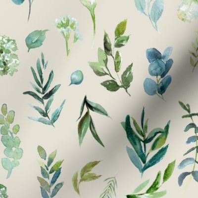 Eucalyptus Greenery // Satin Linen