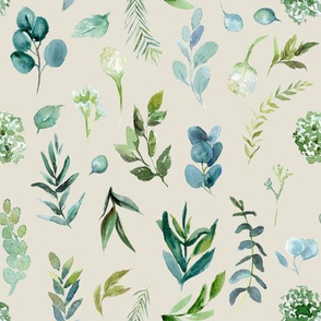 Eucalyptus Greenery // Satin Linen