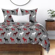 marching buffalo plaid moose