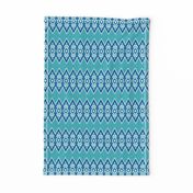 Native American Chevron Ikat Blues