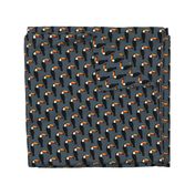 Talulah the toucan in dark blue- small 