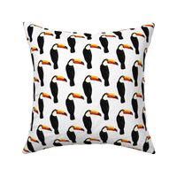 Talulah the toucan in white- small
