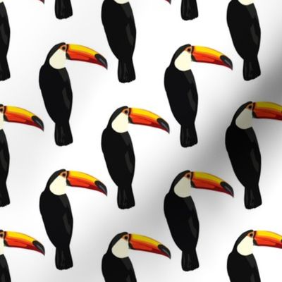 Talulah the toucan in white- small