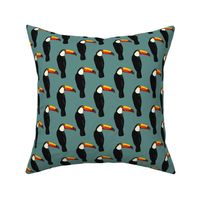 Talulah the toucan in blue- small