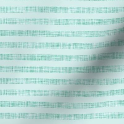 aqua linen + solid stripes