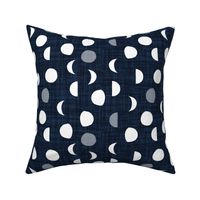 moon phases // navy linen