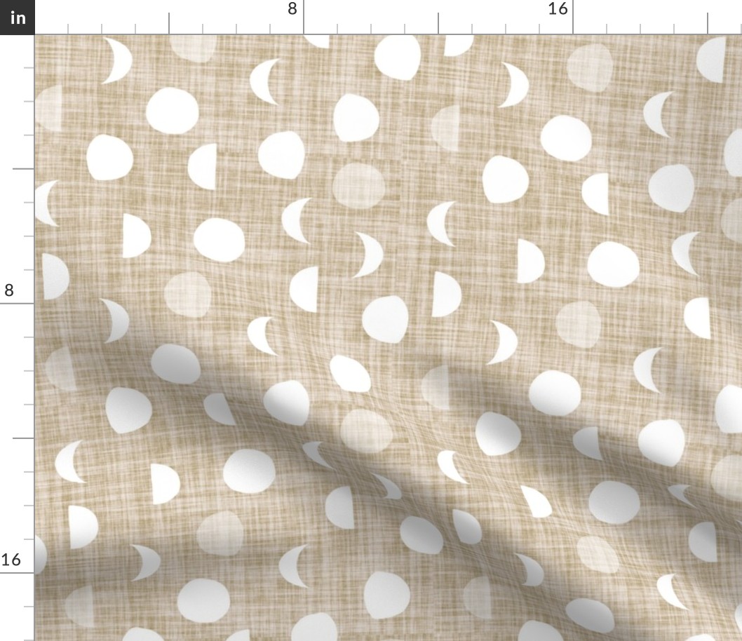 moon phases // taupe linen