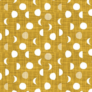 moon phases // gold linen