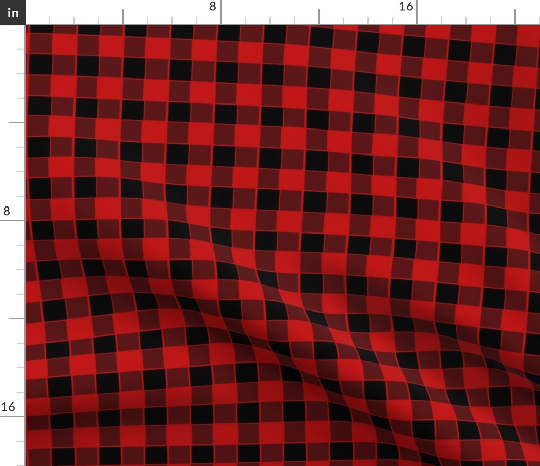 Buffalo Check Bold Red and Black