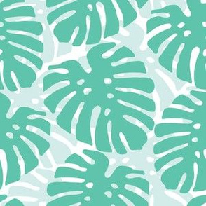 monstera leaf // spearmint and mint