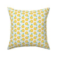 (small scale) Pineapple donuts - doughnuts - summer - polka dots - LAD19BS