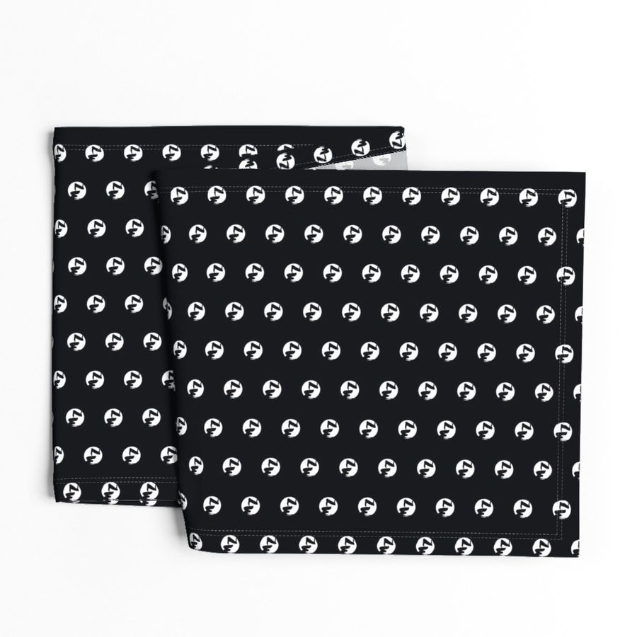 Zoe Wilde Logo Scrunchies // White on Black