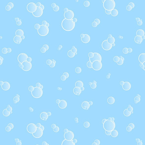 bubbles on blue