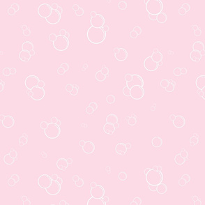 bubbles on pink flat