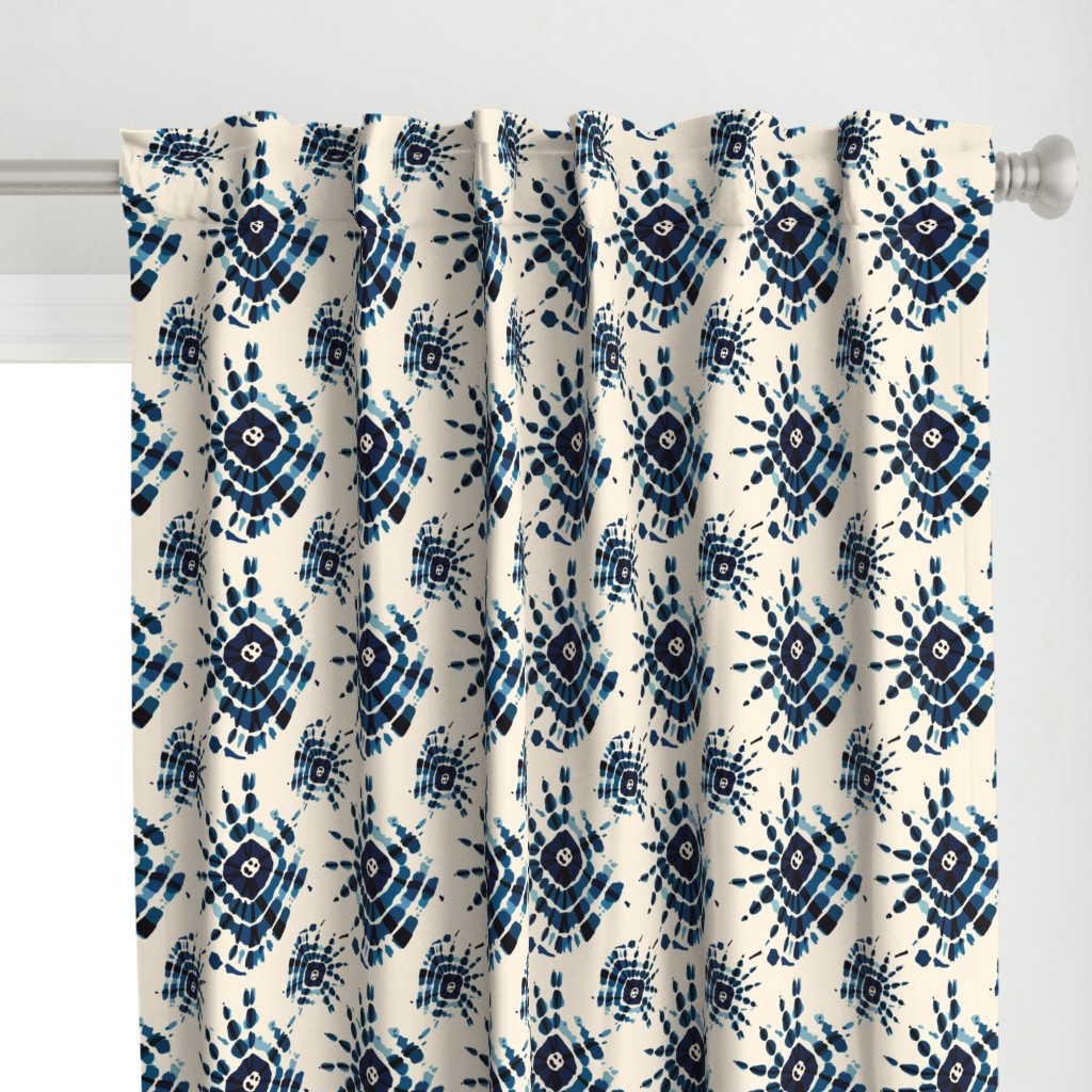 Blue shibori