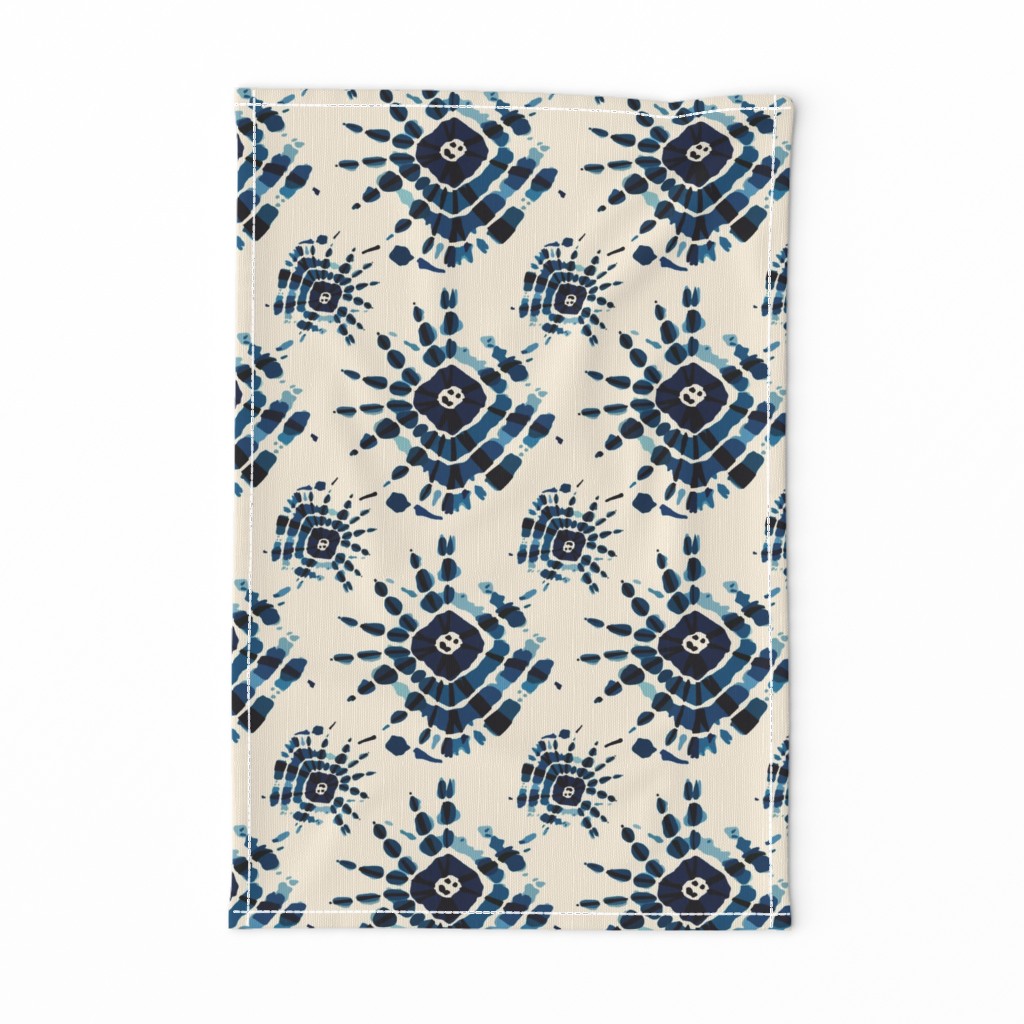 Blue shibori