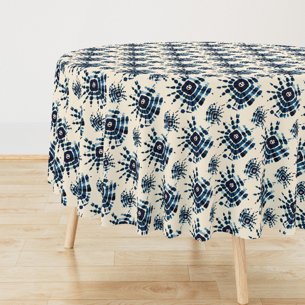 Blue shibori