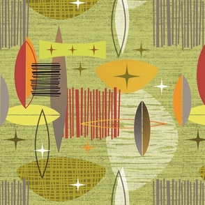 Mid Century Modern Fabric, Wallpaper and Home Decor | Spoonflower
