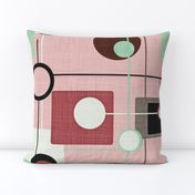 orbs and squares pink mint150