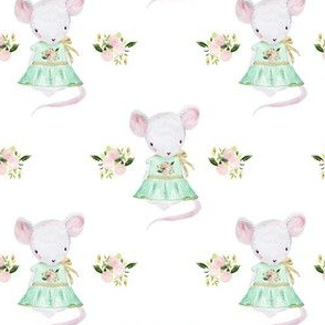 4" Lila The Mouse In Spring