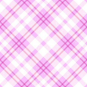 Subtle Pink Tartan Plaid With Sparkles