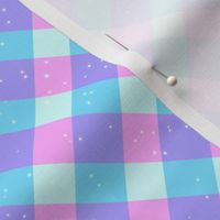 Pastel Gingham With Sparkles