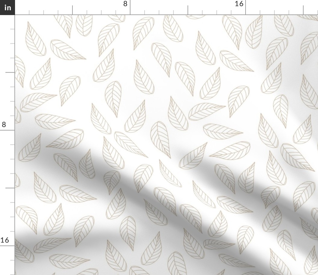 Lone Leaf White| Random Ranunculus Coordinate | Renee Davis