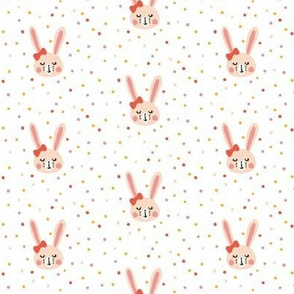 Blush Bunny and Dots