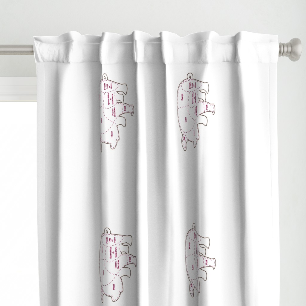 LaraGeorgine Pork Meat Tea Towels