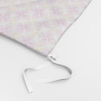 Pink Watercolor Petals Quatrefoil / White